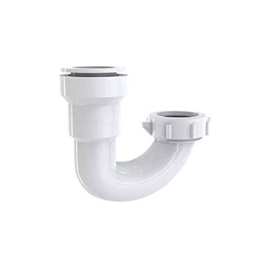 Picture of THE KEENEY MANUFACTURING COMPANY 10200IPK Keeney Insta-Plumb Push Fit J Bend 1-1/4 in. - Push to Install and Press to Release, White (EA)