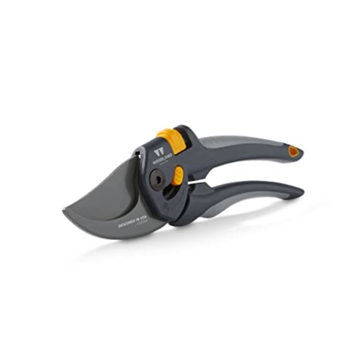 Picture of WOODLAND TOOLS INC 05-2003-100 Woodland Tools Co. Heavy Duty Bypass Pruning Shears – 5/8" Cut Capacity, High Carbon Steel Blade, Internal Spring, Adjustable Grip Slider, Garden Hand Pruner for Plants, Shrubs, and Live Stems (EA)