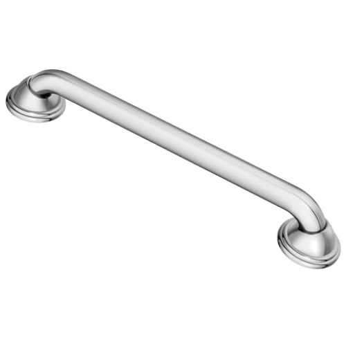 Picture of Moen LR8716D2CH Moen LR8716D2CH Bathroom Safety 16-Inch Stainless Steel Bathroom Grab Bar, Chrome (EA)