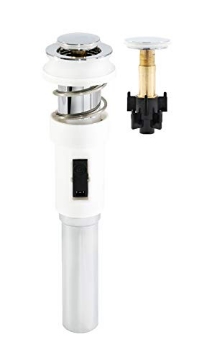 Picture of INNOVEGG LLC SPD1986 Smart POP UP Drain - Seconds to Install! Spring Loaded Pop-Up Drain Assembly for Bathroom Sinks with Overflow, Built in Hair Catching Pop Up Stopper, Chrome Finish, cUPC Certified (EA)