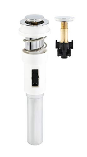 Picture of INNOVEGG LLC SPD1986 Smart POP UP Drain - Seconds to Install! Spring Loaded Pop-Up Drain Assembly for Bathroom Sinks with Overflow, Built in Hair Catching Pop Up Stopper, Chrome Finish, cUPC Certified (EA)