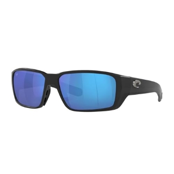 Picture of COSTA 06S907960907901 Costa Del Mar Sunglasses for Men - Fantail PRO Mens Polarized Sunglasses - Fishing, Boating & Beach UV Protection - Size 60 - Matte Black/Blue Mirror 580G (EA)