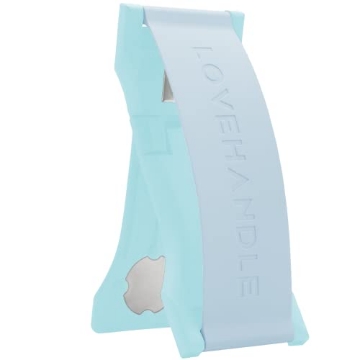 Picture of DMD PRODUCTS LLC P-1107-05 LOVEHANDLE PRO Premium Phone Grip - Silicone Phone Strap - Magnetic Phone Mount and Kickstand for Smartphone and Tablet - Frosty Blue Glow Silicone (EA)