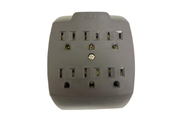 Picture of PROJEX FA-357AE/01PRJ Projex FA-357AE/01PRJ Adapter Grounded 6 outlets Brown (EA)