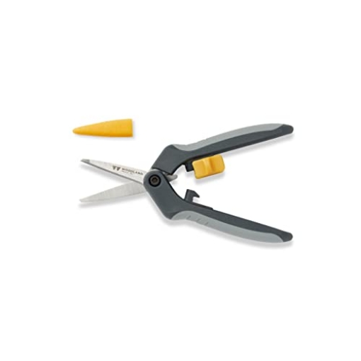 Picture of WOODLAND TOOLS INC 01-1002-100 Woodland Tools Hydroponic Snips – Heavy Duty Flower Snips with Nano Tip Stainless Steel Trimming Scissors, Soft Grip, Spring Loaded, Blade Cover – Precision Plant Scissors and Bud Trimmer (EA)