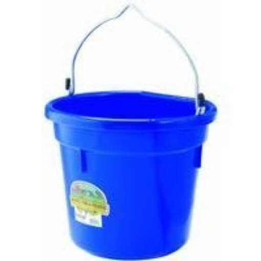 Picture of LITTLE GIANT LADDER SYSTEMS LLC P20FBBLUE6 Little Giant Farm & Ag P20FBBLUE 20 Quart Blue Flat Plastic Bucket (EA)