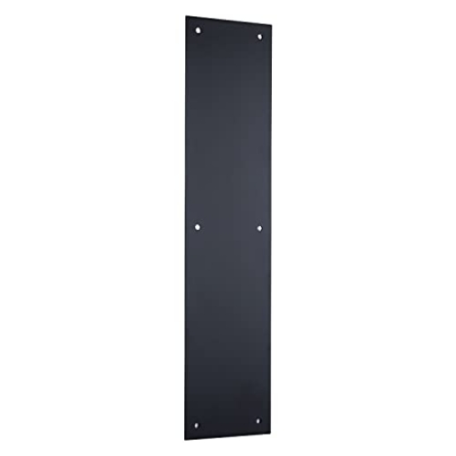Picture of BRINKS COMMERCIAL BC41022 BRINKS Commercial - Commercial 15" Push Door Plate, Matte Black Finish - Rust and Corrosion Resistant Door Plate (EA)