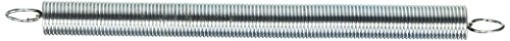 Picture of Prime SP 9674 Prime-Line SP 9674 Extension Spring, Spring Steel Construction, Nickel-Plated Finish, 0.062 GA x 5/8 In. x 8-1/2 In., Closed Single Loop (Single Pack) (EA)
