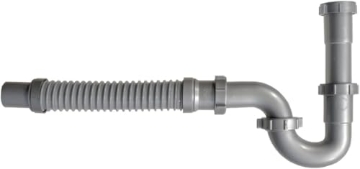 Picture of SNAPPY TRAP DK-105-AH Snappy Trap Universal P Trap Bathroom Sink Drain Kit, No Leaks, Flexible Design, Easy No Tool Installation, 9-13 Inches Flexible Hose Length & 16 Inches Product Length (DK-105 Silver) (EA)