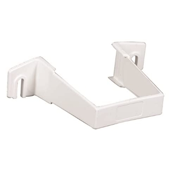 Picture of AMERIMAX T0534 Amerimax 3.3" H X 1" W X 4.3" L White Vinyl Contemporary Downspout Bracket - Case of: 1 (EA)