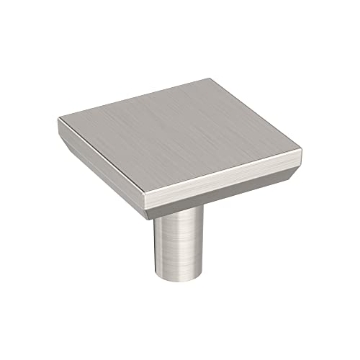 Picture of Amerock BP37028G10 Miseno MCKBK3106 Argus 1-1/16 Inch Square Cabinet Knob - Brushed Satin Nickel (EA)