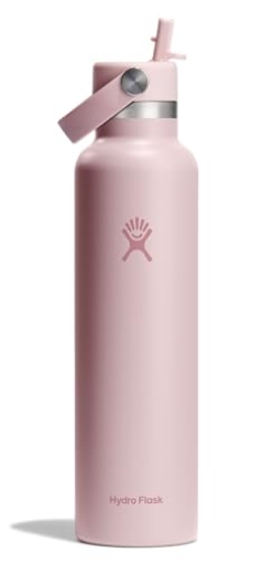 Picture of STEEL TECHNOLOGY LLC S24CFS678 Hydro Flask Water Bottle - Insulated Stainless Steel - Straw Lid, Non Spill, Leakproof 24 Oz Trillium Pink (EA)