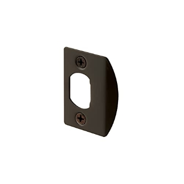 Picture of Prime E 2516 Prime-Line E 2516 Door Latch Strike Plate, Steel Construction, Classic Bronze Finish (2 Pack) (EA)