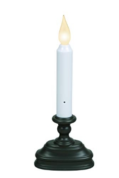 Picture of XODUS INNOVATIONS LLC FPC1320A Xodus Innovations FPC1320A Battery Operated 9 inch Window Candle with Tilt to Change Flame Color and Dusk to Dawn Light Sensor Timer, Black/Antique Bronze (EA)