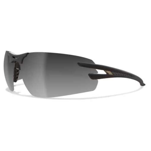 Picture of WOLF PEAK INTERNATIONAL,  INC SL117 EDGE SL117 Salita Wrap-Around Safety Glasses, Anti-Scratch, Non-Slip, UV 400, Military Grade, ANSI/ISEA & MCEPS Compliant, 5.04" Wide, Black Frame/Silver Mirror Lens (EA)