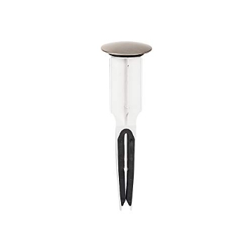 Picture of EASYPOPUP PF0251 PF WaterWorks PF0251 EasyPOPUP Patented Universal Bathroom Sink Pop-Up Stopper, Easy Install/Remove Design, No Disassembly, Fits BallRod Pop-Up Drains, 5-1/2 in Tall 1.5 in. Cap Dia. Brushed Nickel (EA)