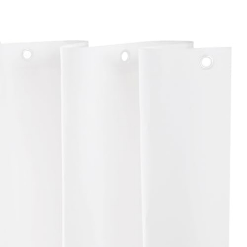 Picture of Kenney Manufacturing Company KN61430V1 Kenney KN61430 Lightweight 3 Gauge Waterproof PEVA Shower Curtain Liner with Durable Eyelet Hang Holes and Weighted Magnetic Hem for Bathroom, 70" W x 72" H, White, 1-Pack (EA)
