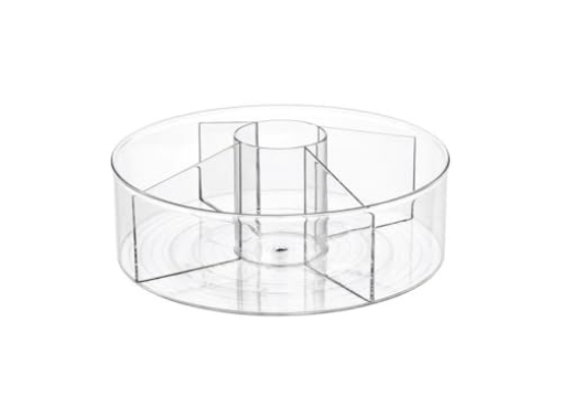 Picture of Interdynamics 3850 iDesign 11.5-Inch Plastic 5-Section Lazy Susan Organizer – Linus Collection – Clear (EA)