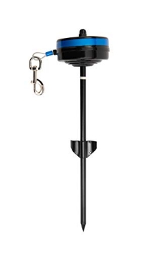 Picture of Howard Miller 8401 Lixit Bracket Mount and Stake Retractable Leash Tie Outs for Dogs (Stake, Medium) (EA)