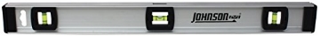 Picture of JOHNSON SC & SONS INC 1300-2400 Johnson Level & Tool ‎1300-2400 Aluminum Level with Ruler, Easy Readability, Shock Absorbent, Silver, 24", 1 Level (EA)