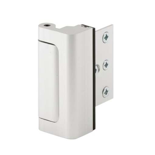 Picture of Prime U 10827 Prime-Line U 10827 Door Reinforcement Lock – Add Extra, High Security to your Home and Prevent Unauthorized Entry – 3 In. Stop, Aluminum Construction, Satin Nickel (Single Pack) (EA)
