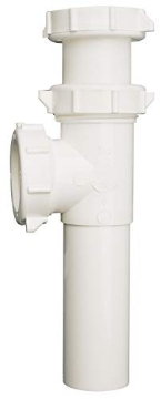 Picture of Plumb Pak PP66-8W Plumb Pak PP66-8W Master End Outlet Tee And Tailpiece With Baffle, 1-1/2 In, Slip/Direct, Plastic, No Size, White (EA)