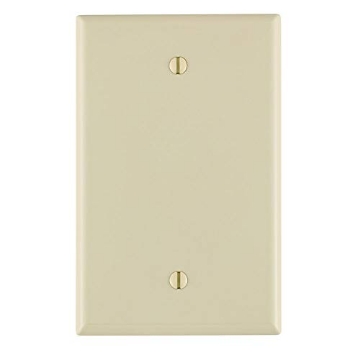 Picture of LEVITON MFG CO INC 0PJ13-00T Leviton PJ13-T 1-Gang, Blank Wallplate, Midway Size, Light Almond (EA)