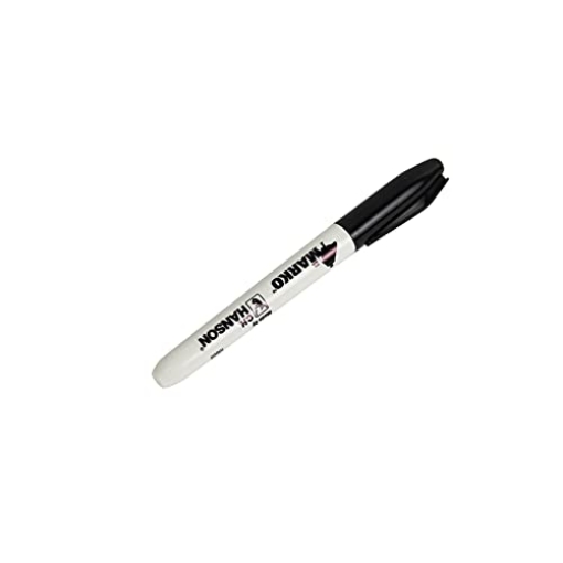 Picture of CH Hanson 10605 CH Hanson El Marko Permanent Marker- Black (PK-12-EA)