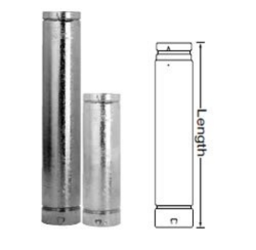 Picture of Selkirk 106012 SELKIRK METALBESTOS 6RV-12 12 IN. RD GAS VENT PIPE 106012 (PK-6-EA)