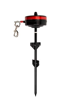 Picture of Howard Miller 8402 Lixit Bracket Mount and Stake Retractable Leash Tie Outs for Dogs (Stake, Large) (EA)