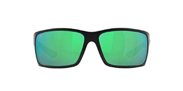 Picture of COSTA 06S900764900719 Costa Del Mar Mens Reefton Rectangular Sunglasses, Blackout/Green Mirrored Polarized-580G, 64 mm (EA)