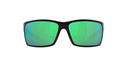 Picture of COSTA 06S900764900719 Costa Del Mar Mens Reefton Rectangular Sunglasses, Blackout/Green Mirrored Polarized-580G, 64 mm (EA)