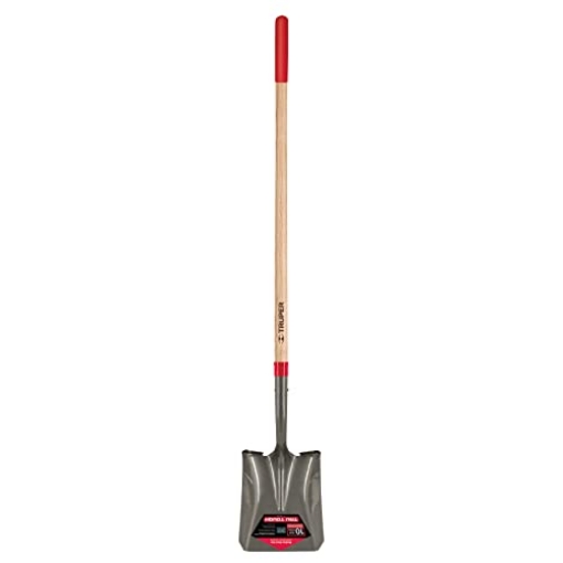 Picture of Truper Tools PCL-E Truper 31188 Square-Point Shovel - Mid-Size Steps, 48-Inch Long Hardwood Handle with Non Slip Grip, 16 Gauge Blade (PK-6-EA)