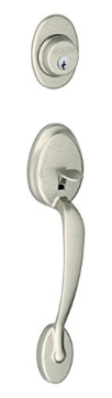 Picture of Ingersoll Rand F58PLY619 Schlage F58 PLY 619 Plymouth Exterior Handleset with Deadbolt, Satin Nickel (Exterior Half Only) (EA)