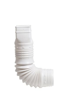 Picture of AMERIMAX ADP53229 Flex-Drain 53227 Flexible Downspout Extension Adapter, 2 by 3 by 4-Inch, White (EA)