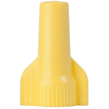 Picture of GARDNER BENDER 19-084 Gardner Bender 19-084 WingGard Twist, 22-10 AWG, Electrical Nut, 6 pk, Yellow Wire Connector, 6 Pack, 6 Count (EA)
