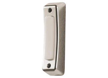 Picture of Globe-weis 18000222 Heath Zenith 18000222 Wired Push Doorbell Button, Satin, Nickel, Plastic, Surface Mount, Home Improvement, Outdoor, House, Décor (EA)