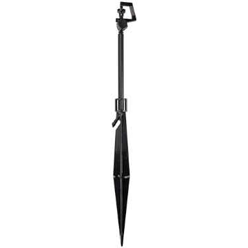 Picture of Rain Drip R176CT Raindrip R176CT, Adjustable Flow Micro Sprinkler Assembly, Full-Circle Pattern, Rotary Spray, Riser, 8" Stake, Drip Irrigation Emitters for Gardening Systems, 2-Pack, Black (EA)