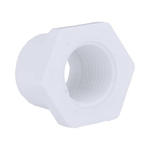 Picture of CHARLOTTE PIPE PVC 02108 0600 CHARLOTTE PIPE 3/4 x 1/2 SCH 40 Reducer Bushing SPGXFPT Pressure (25 Unit Box) (PK-25-EA)