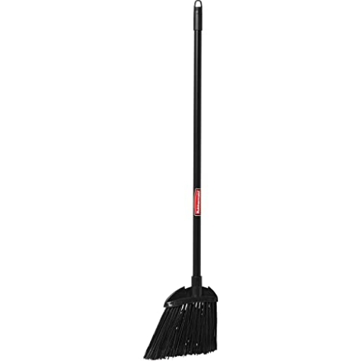 Picture of RUBBERMAID COMMERCIAL FG637400BLA Rubbermaid Commercial Products Executive Series Lobby Broom, Vinyl Handle, Black, for Professional/Janitorial Cleaners, Light-Duty Industrial Cleaning/Sweeping of Indoor Floors/Hardwoods, Pack of 6 (CT-6-EA)