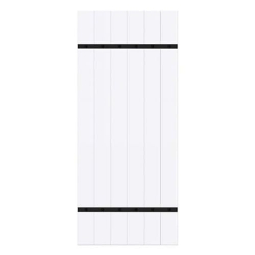 Picture of RENIN US LLC BD069W01BW1BWE 84 x 36 in. Wood Barn Door Hanger Kit Matte White (EA)