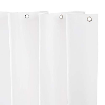 Picture of Kenney Manufacturing Company KN61450 Kenney KN61450 Heavyweight 8 Gauge Waterproof PEVA Shower Curtain Liner with Rust-Resistant Metal Grommets and Weighted Magnetic Hem for Bathroom, 70" W x 72" H, White (EA)