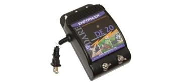 Picture of DARE PRODUCTS INC DE20 Dare Products Enforcer DE20 Ultra Low Impedance 110V Plug-In Electric Fence Energizer For Dogs and Garden Animals, Controls Upto 1 Acre Of Clear Fence, 0.05 Joules Output, Black (EA)