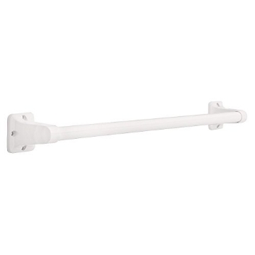 Picture of Delta Mustad DF524W Delta (1-Pack) 24' Assist Bar ADA Compliant Optic White Bathroom Safety Assist Handle | Wall Mount 300 lb Capacity, Balance, Handicap Grip for Shower, Tub, Toilet DF524W (EA)