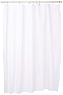 Picture of IDESIGN 14652 iDesign Solid Fabric Bathroom Shower Curtain - 72" x 72", White (EA)