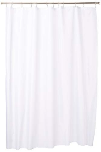 Picture of IDESIGN 14652 iDesign Solid Fabric Bathroom Shower Curtain - 72" x 72", White (EA)