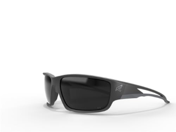 Picture of WOLF PEAK INTERNATIONAL,  INC TSK236 EDGE Kazbek Wrap-Around Safety Glasses, Anti-Scratch, Non-Slip, UV 400, Military Grade, ANSI/ISEA & MCEPS Compliant (Black, Polarized Smoke) (EA)