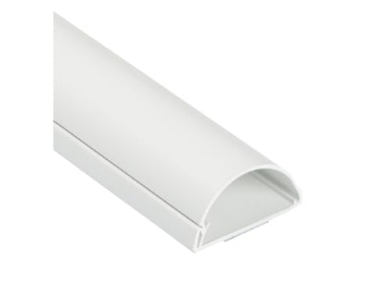 Picture of D-LINE USA INC US/5025W-1M D-Line 39 in. L White PVC Cord Cover - Case of: 1; (EA)