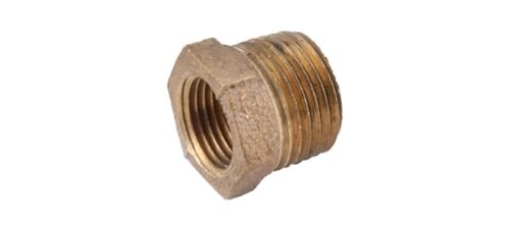Picture of Andersen 738110-1208 ANDERSON METALS CORP 738110-1208 3/4" x 1/2", Rough Brass, Hex Reducing Bushing (EA)