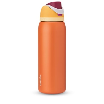 Picture of OWALA C07746 Owala FreeSip Insulated Stainless Steel Water Bottle with Straw for Sports, Travel, and School BPA-Free Sports Water Bottle, 40 oz, Citrus Crush (EA)